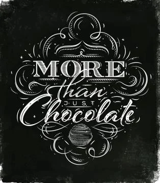 Poster chocolate black Stock Illustration