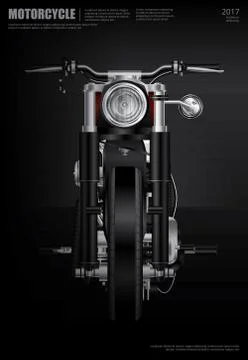 Poster Chopper Motorcycle isolated Vector Illustration Stock Illustration