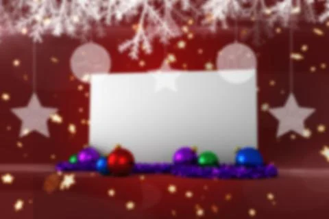 Poster with christmas decorations イラスト素材