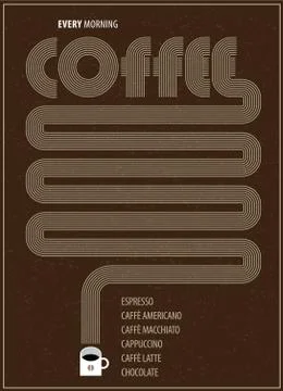 Poster coffee Stock Illustration