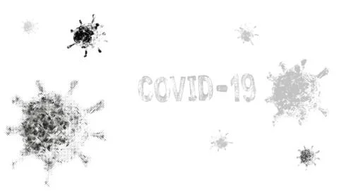 Poster - Concept of covid-19 microbe, vector EPS10 Stock Illustration