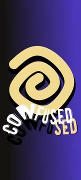Poster Confused Stock Illustration