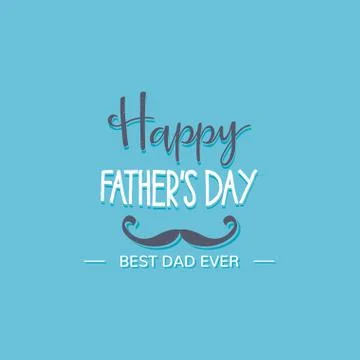 Poster for dad with text Stock Illustration