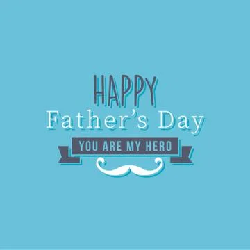 Poster for dad with text Stock Illustration