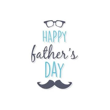 Poster for dad with text Stock Illustration