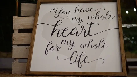 Poster with declaration of love for lovers Stockbeeldmateriaal 108374136