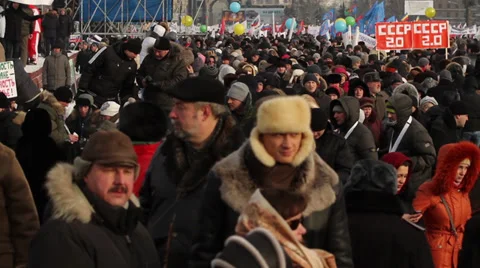 Poster with description: "USSR 2020" Stock Footage 30461534