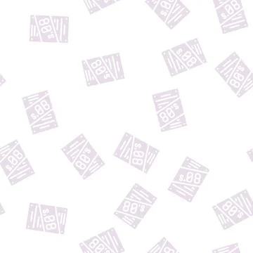 Poster disco 80s glyph vector seamless pattern Stock Illustration