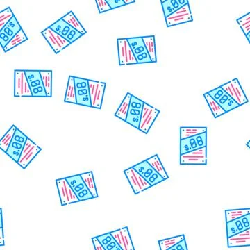 Poster disco 80s vector seamless pattern Stock Illustration
