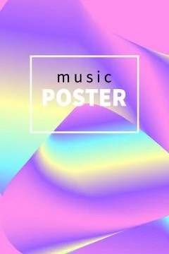Poster electronic music Stock Illustration