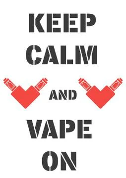 Poster with electrons cigarettes 스톡 일러스트