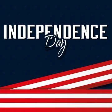 Poster flag usa independence vector illustration Stock Illustration