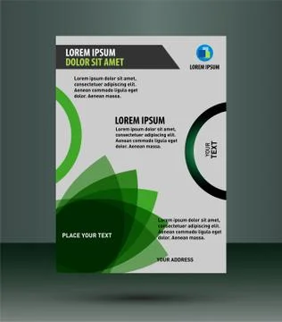 Poster flyer design Stock Illustration