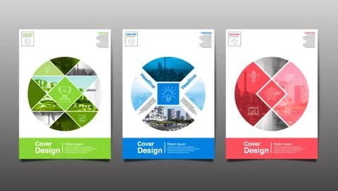 Poster , Flyer Template, Circle Abstact Background, vector Illustration Stock Illustration