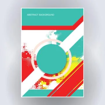 Poster flyer template Stock Illustration