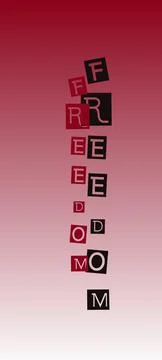 Poster freedom Stock Illustration