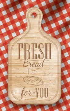 Poster fresh bread Stock Illustration