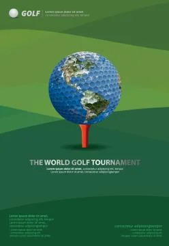 Poster Golf Vector Illustration Stock Illustration