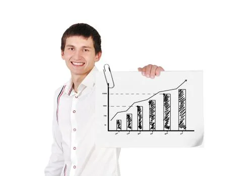 Poster with graphic Foto stock