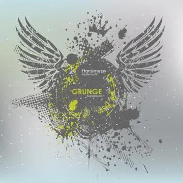 Poster Grunge background vector. Grunge print for t-shirt. Abstract dirt Stock Illustration
