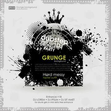 Poster Grunge background vector. Grunge print for t-shirt.  Stock-Illustration