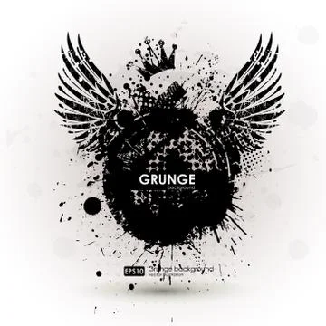 Poster Grunge background vector. Grunge print for t-shirt. Stock Illustration