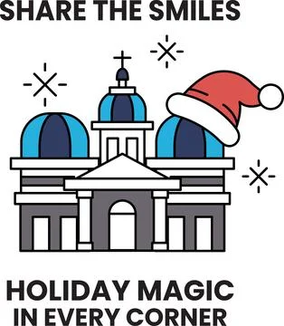 A poster for a holiday magic show in every corner Stock Illustration