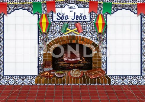 Poster Horizontal Sao Joao Modello PSD