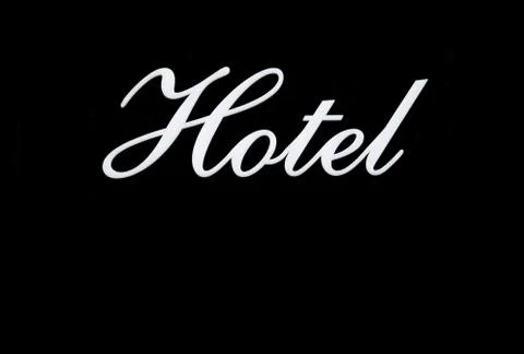 Poster of a hotel Foto stock