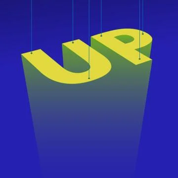 Up poster Stock Illustration