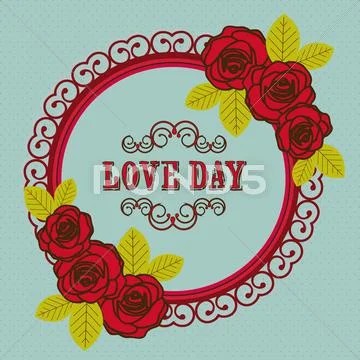 Poster Illustration Of The Day Of Love And Friendship, Vector Illustration