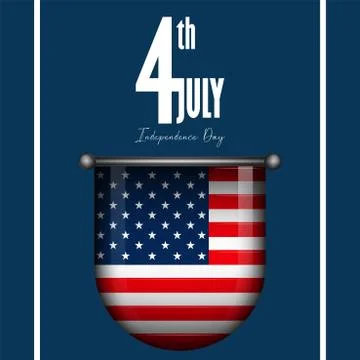 Poster of independence day Stock Illustration
