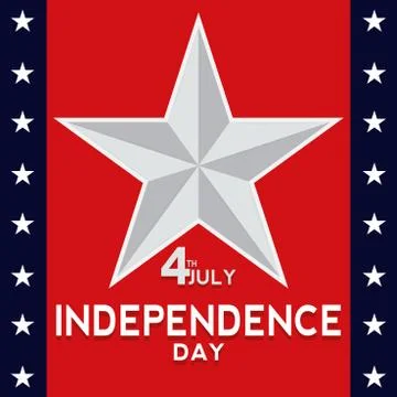 Poster of independence day Stock Illustration