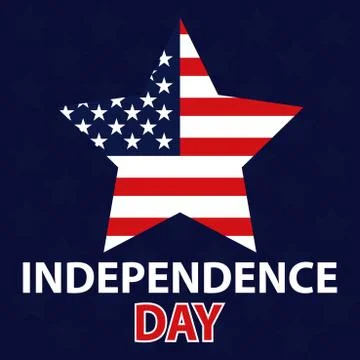 Poster of independence day Stock Illustration