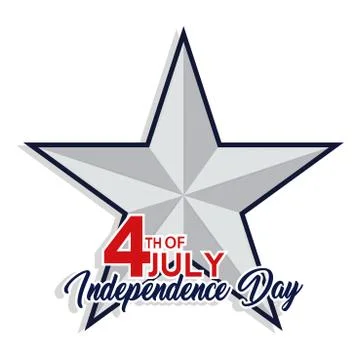 Poster of independence day Stock Illustration
