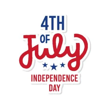 Poster of independence day Stock Illustration