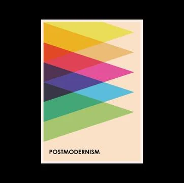 Poster inspired postmodern of vector abstract dynamic symbols with bold Stock Illustration