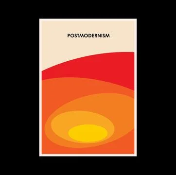 Poster inspired postmodern of vector abstract dynamic symbols with bold Stock Illustration