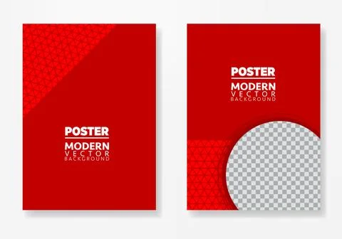 Poster layout design. Vector illustration background template. Stock Illustration