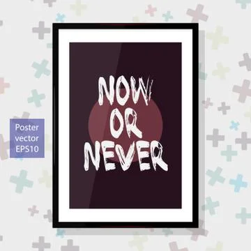 Poster Lettering Element. Stock Illustration