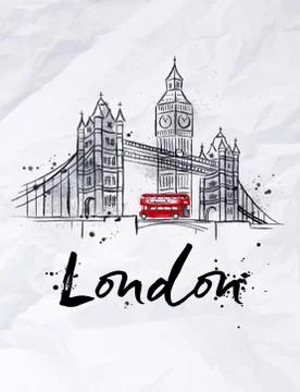 Poster London Stock Illustration