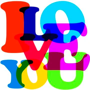 Poster love Illustrazione stock