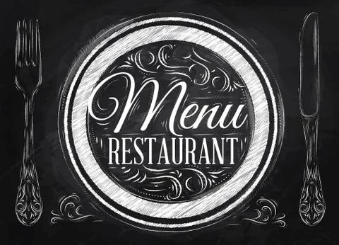 Poster menu restaurant Stock Illustration