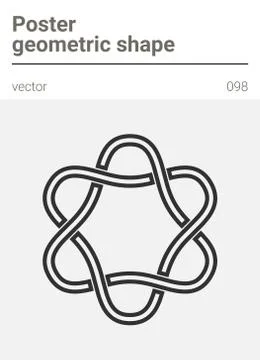 Poster minimal geometric vector shape Stock Illustration