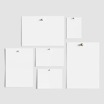 Poster moadboard all paper size  (5) Illustrazione stock