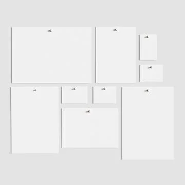 Poster moadboard all paper size  (7) Illustrazione stock