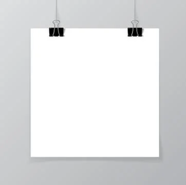 Poster mock up Stock Illustration