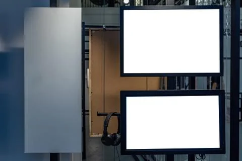 Poster mock up template Stock Photos