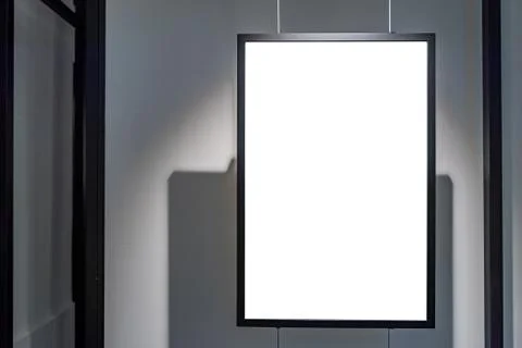 Poster mock up template Stock Photos