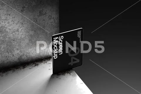 Poster Mockup With Shadow Wall Modello PSD